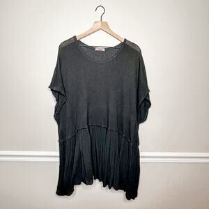 LiaBella Black Relaxed Mini Dress